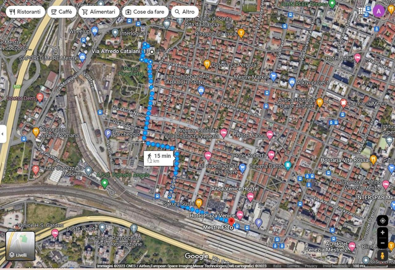 Appartamento con parcheggio gratuito 15min da Venezia Mestre Esterno foto