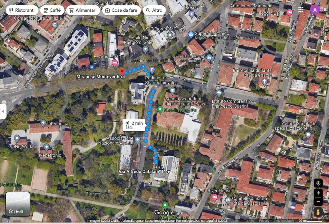 Appartamento con parcheggio gratuito 15min da Venezia Mestre Esterno foto